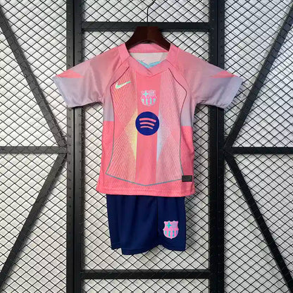 2025/2026  Barcelona Special Edition Pink football shirt with shorts