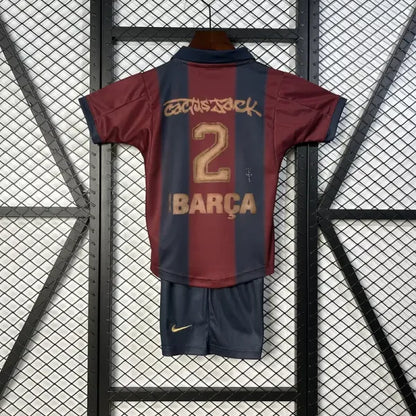 Barcelona x Travis Scott Retro 2000/01 Home Skeleton Jersey