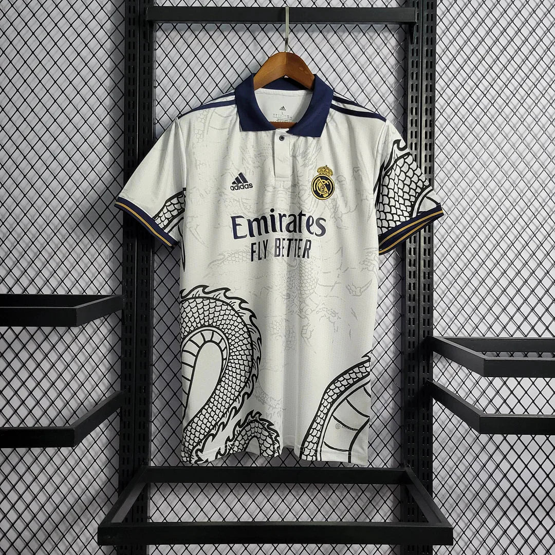 2022/2023 Real Madrid Chinese Dragon Football Shirt White