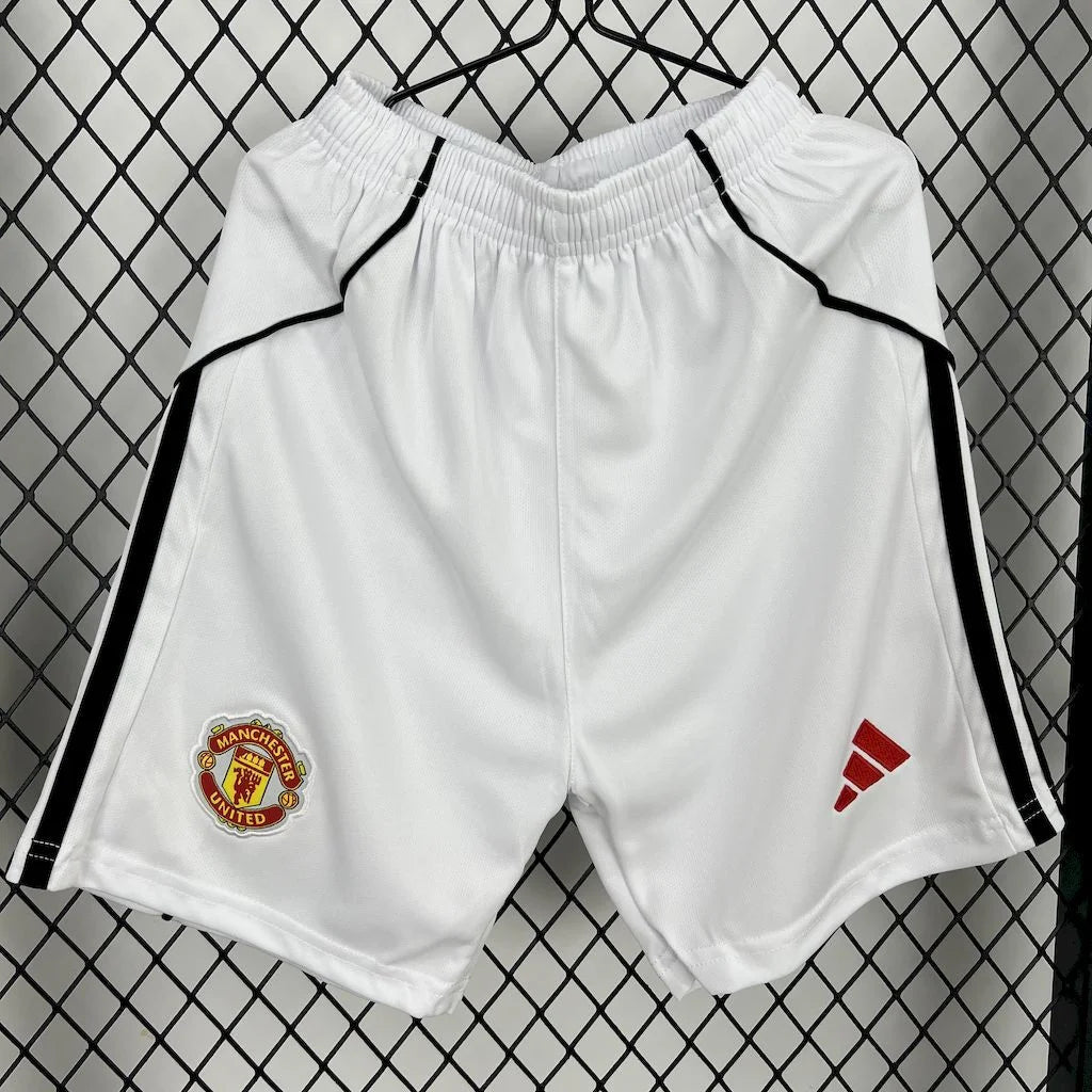 2025/2026 Manchester United Home Football Shirt with Shorts