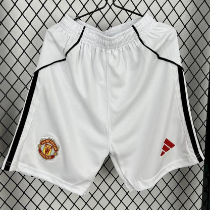 2025/2026 Manchester United Home Football Shirt with Shorts