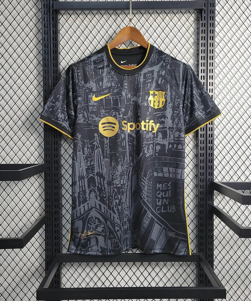 2023/2024 Barcelona Special Edition Black Football Shirt 1:1 Thai Quality