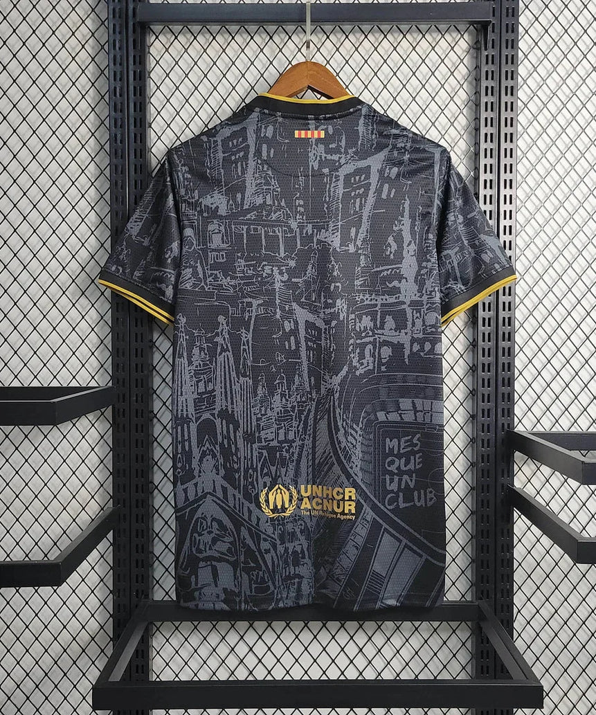 2023/2024 Barcelona Special Edition Black Football Shirt 1:1 Thai Quality