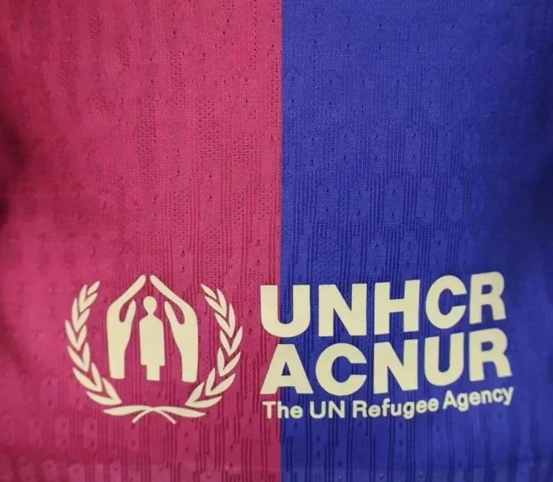 2024/2025 Long Sleeve Player Version Barcelona Home Jersey 1:1 Thai Quality