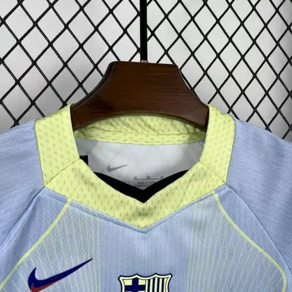 2025/2026  Barcelona Special Edition Blue football shirt with shorts