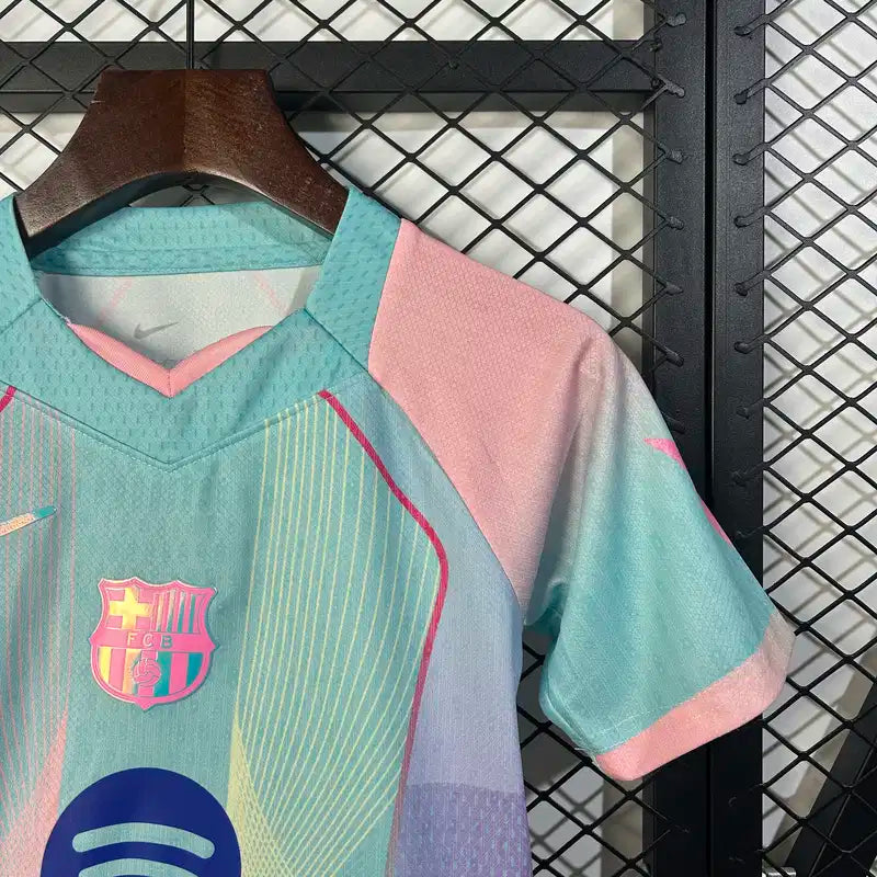 2025/2026  Barcelona Special Edition Color football shirt with shorts