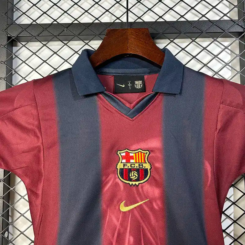 Barcelona x Travis Scott Retro 2000/01 Home Skeleton Jersey