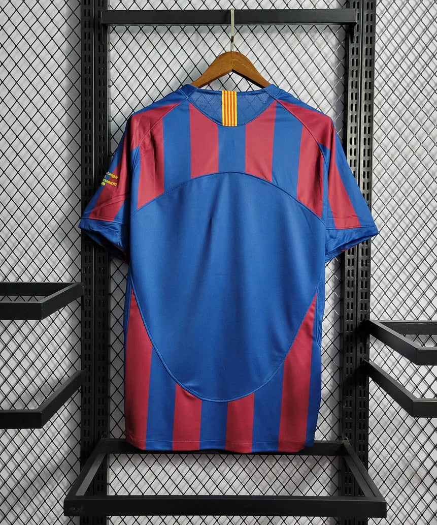 2005/2006 Retro Barcelona Home Football Shirt UEFA Champions League 1:1 Thai Quality
