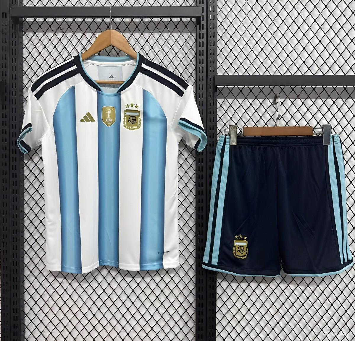 2026 Kids Argentina Home Jersey with shorts