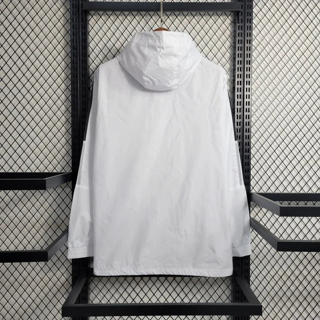 Real Madrid 23/24 Men's Adidas Windbreaker Jacket - White