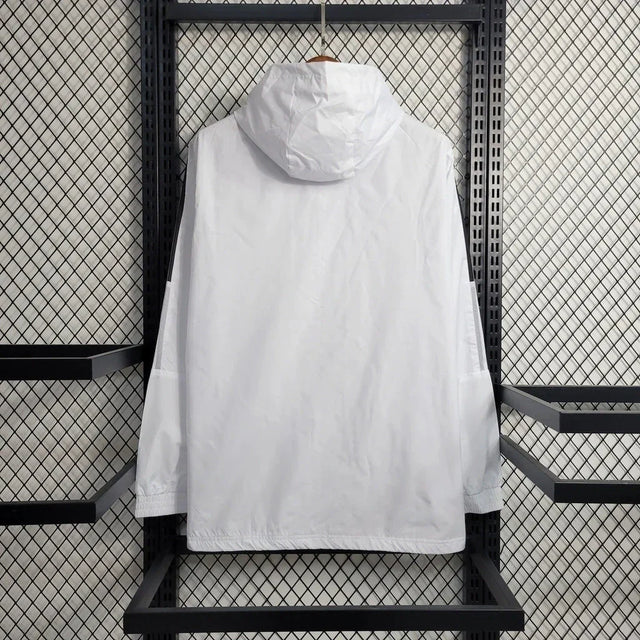 Real Madrid 23/24 Men's Adidas Windbreaker Jacket - White