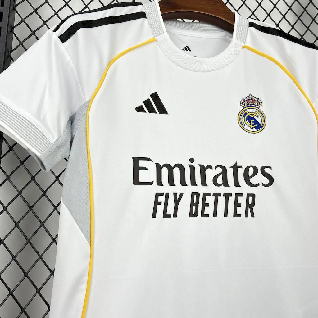 2025/2026 Real Madrid Home Football Shirt with Shorts
