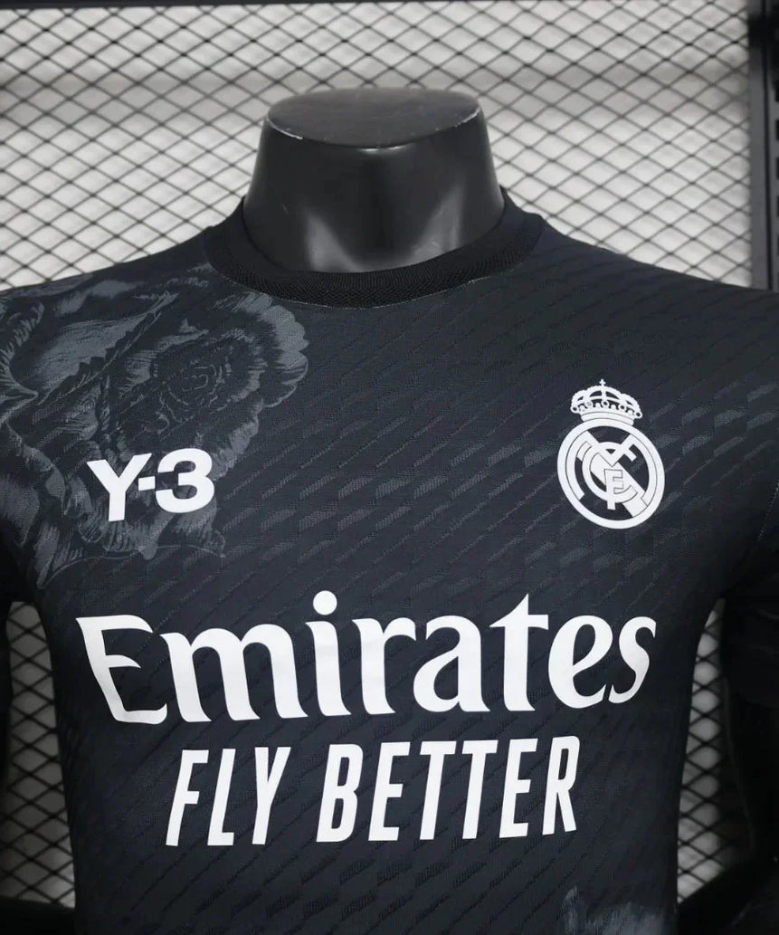 2024/2025 Real Madrid Y-3 Special Edition Black Football Shirt - Player Version