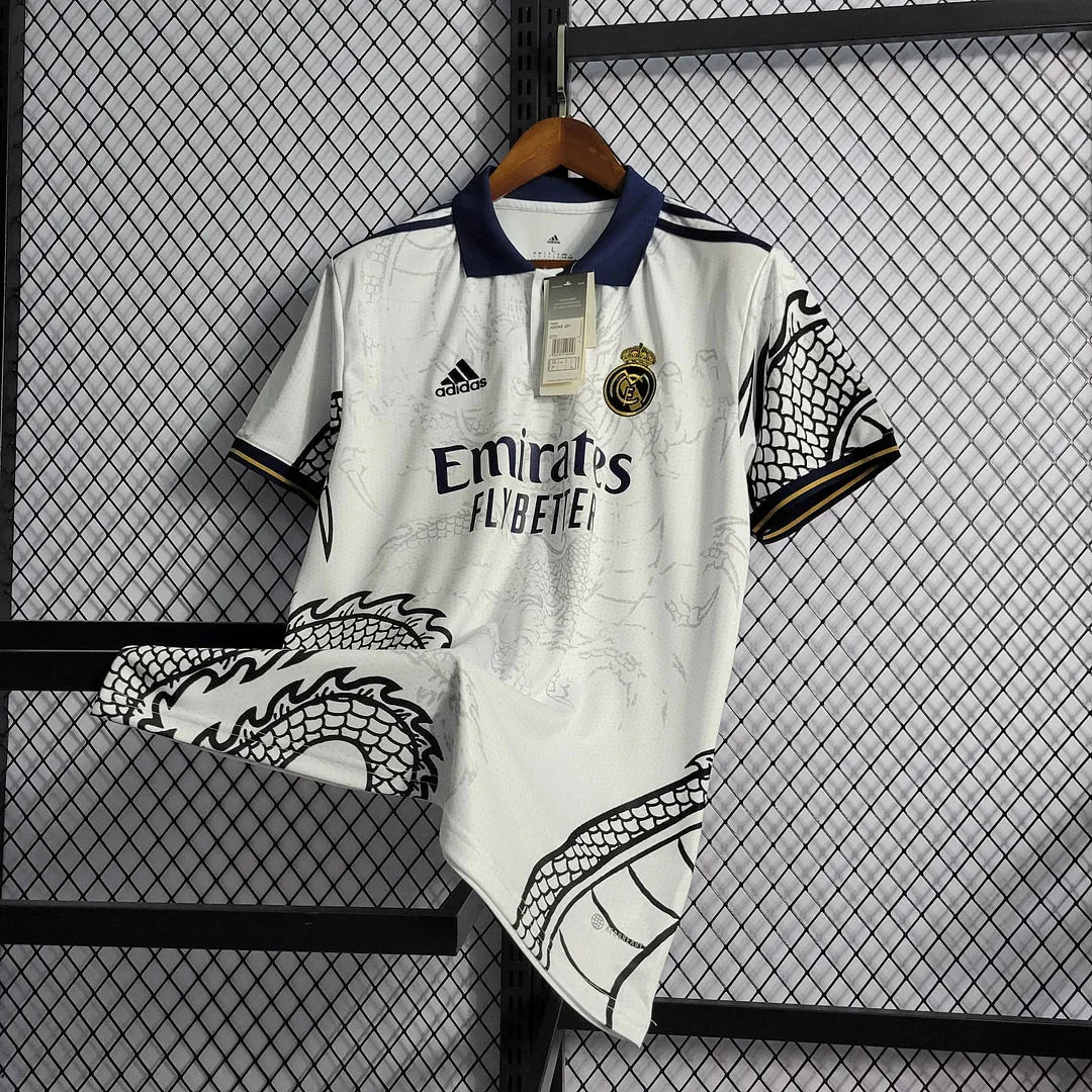 2022/2023 Real Madrid Chinese Dragon Football Shirt White