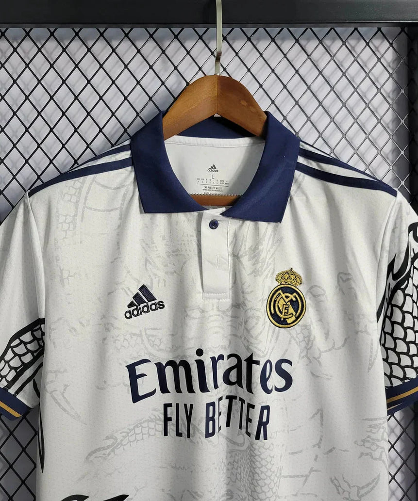 2022/2023 Real Madrid Chinese Dragon Football Shirt White