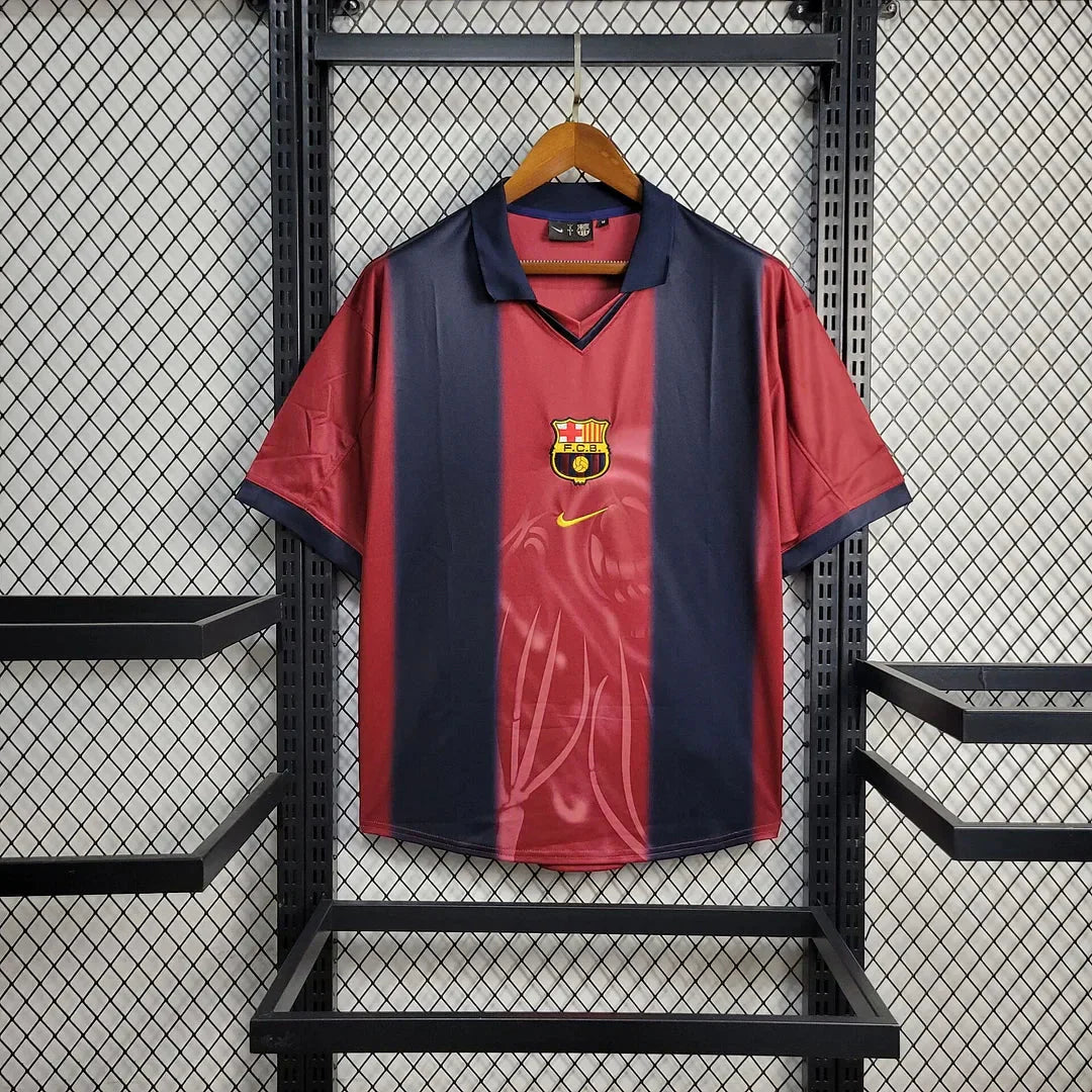 Barcelona x Travis Scott Retro 2000/01 Home Skeleton Jersey