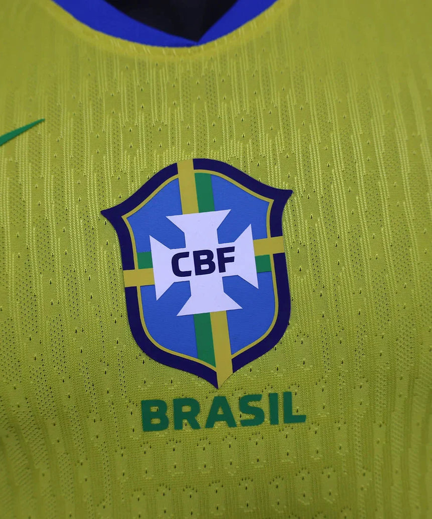 2025 Brazil Home Soccer Jersey - Player Version