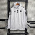 Real Madrid 23/24 Men's Adidas Windbreaker Jacket - White