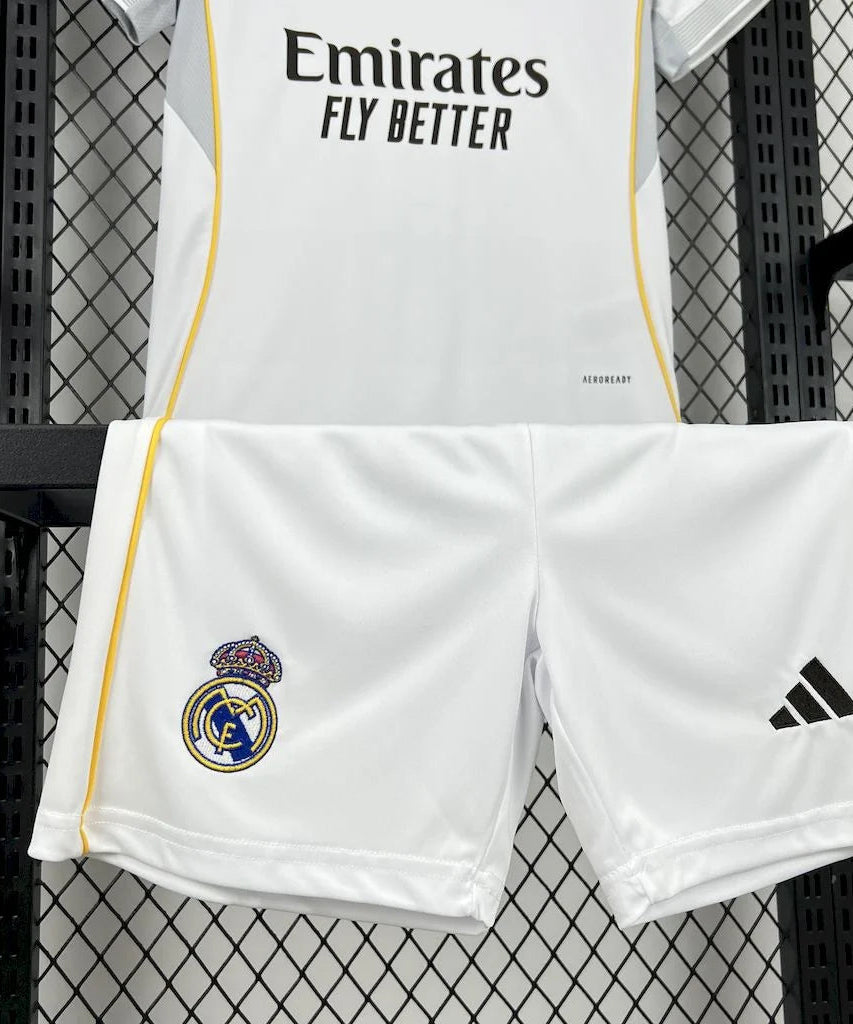 2025/2026 Real Madrid Home Football Shirt with Shorts