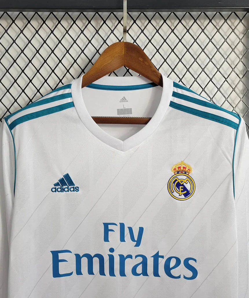 2017/2018 Retro Long Sleeve Real Madrid Home