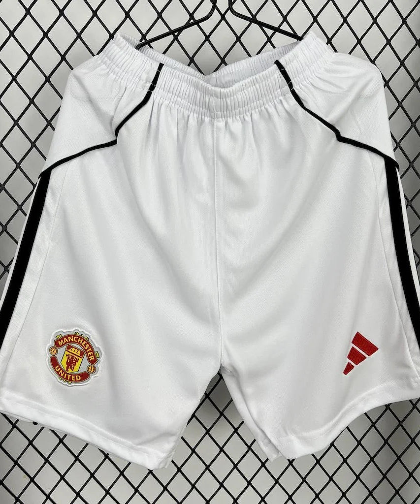 2025/2026 Manchester United Home Football Shirt with Shorts