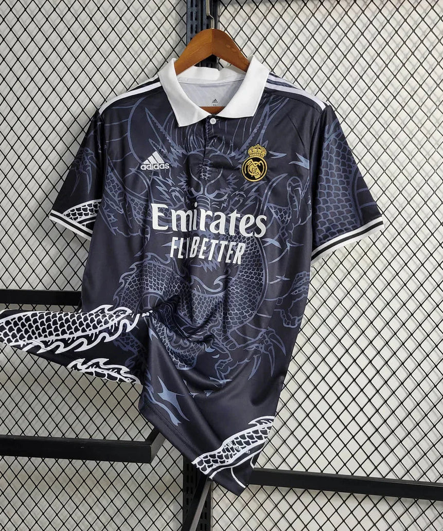 2023/2024 Real Madrid Chinese Dragon Black Football Shirt