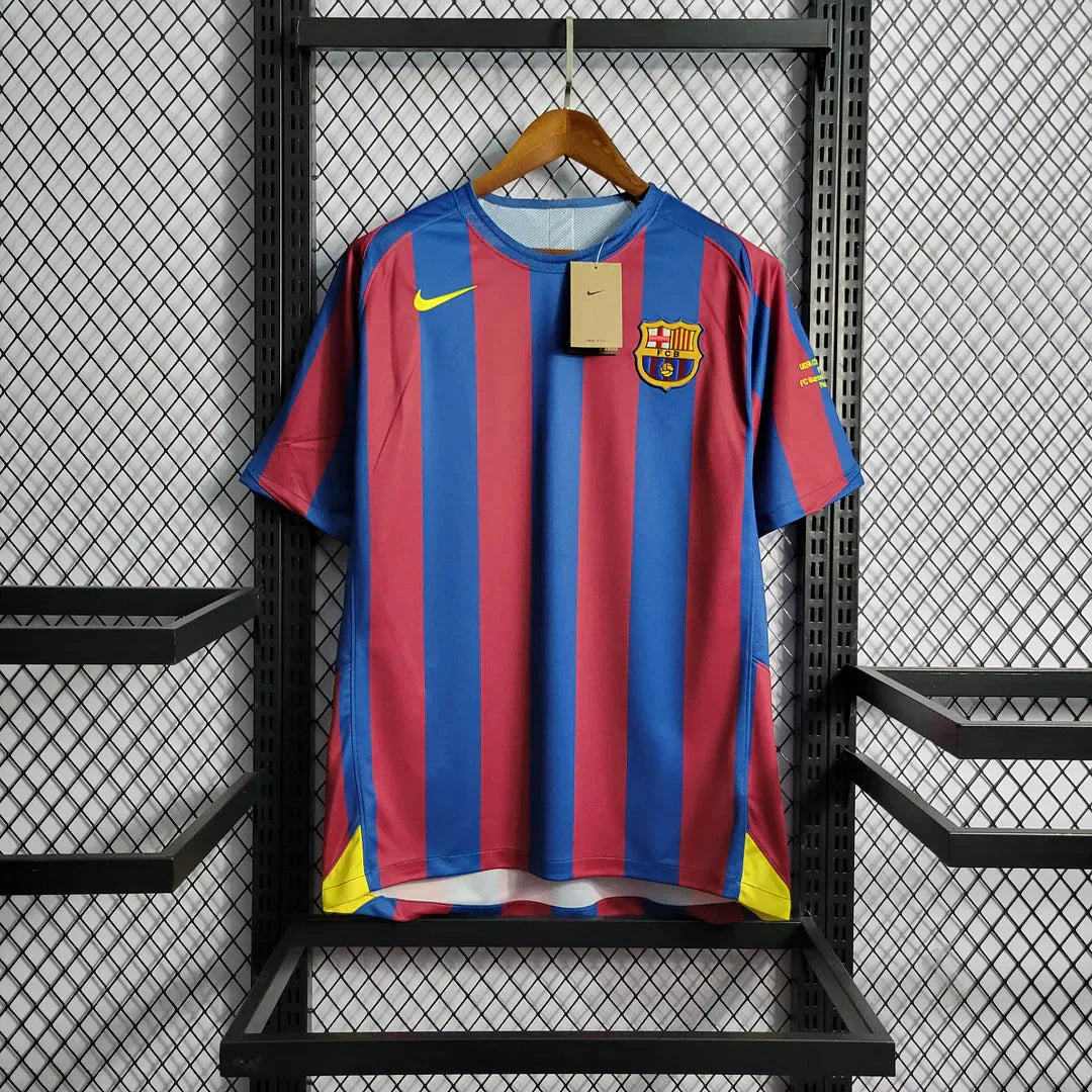 2005/2006 Retro Barcelona Home Football Shirt UEFA Champions League 1:1 Thai Quality