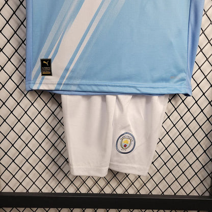 2025/2026 Manchester City Home Football Shirt with Shorts