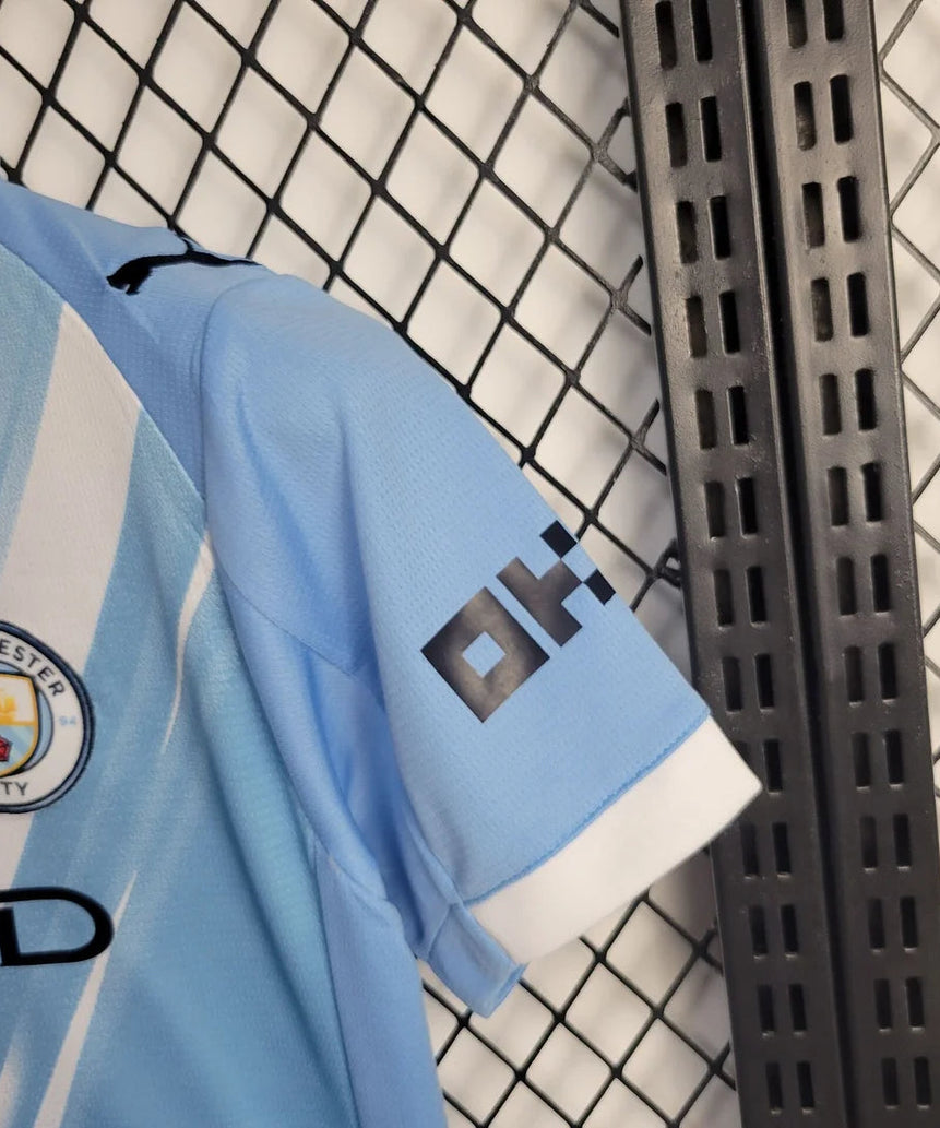 2025/2026 Manchester City Home Football Shirt with Shorts