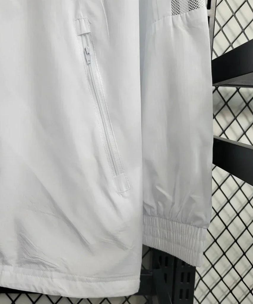Real Madrid 23/24 Men's Adidas Windbreaker Jacket - White